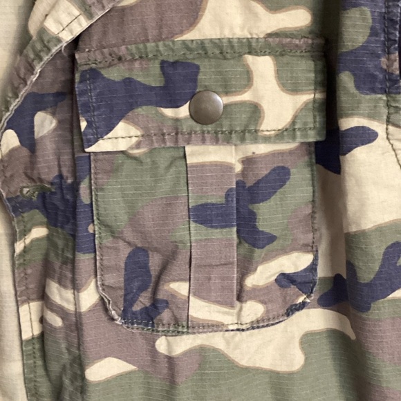 GAP Men's Green Camouflage Field Shirt Jacket Size Large - Picture 7 of 10